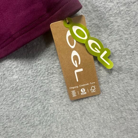 OGL MaxWarm Tummy-Control Flared Maxi Skirt Ruby Red Medium High/Low Hem - Picture 3 of 4